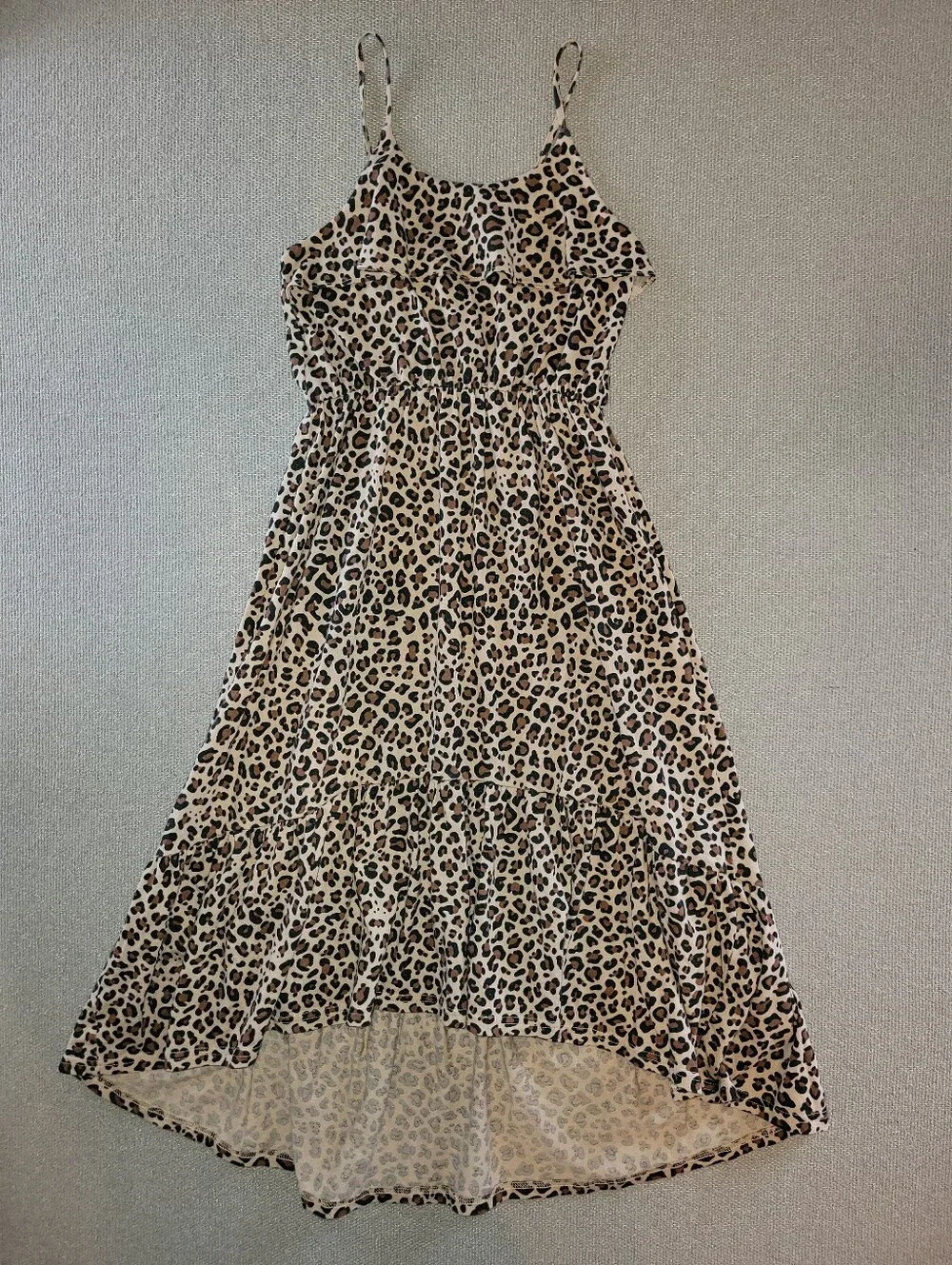 The Children's Place Size Large Leopard Animal Print Tank Top Dress